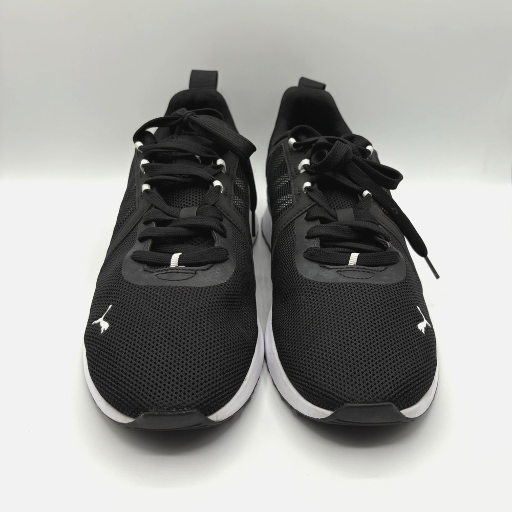 PUMA Pacer Net Cage Sneaker Men's Size 10.5 Black Mesh Running Shoe - Picture 2 of 9